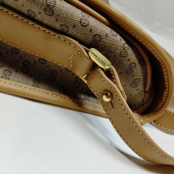 Authentic Gucci Shoulder Bag Sherry Line Brown PVC mn424-120625 - Picture 8 of 16